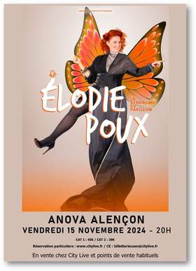 affiche du spectacle d'Elodie Poux