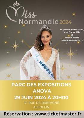affiche de l'élection de Miss Normandie