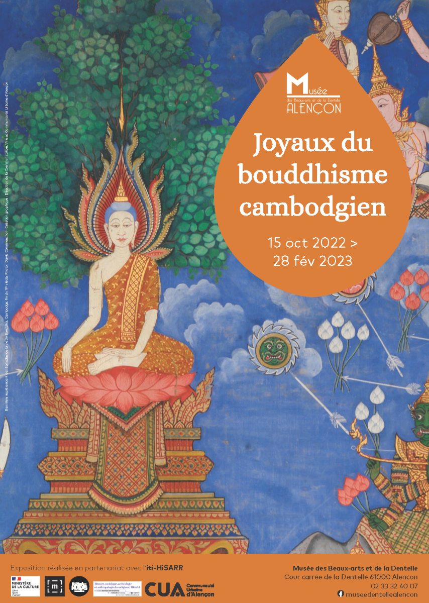 affiche de l'exposition Joyaux du bouddhisme cambodgien