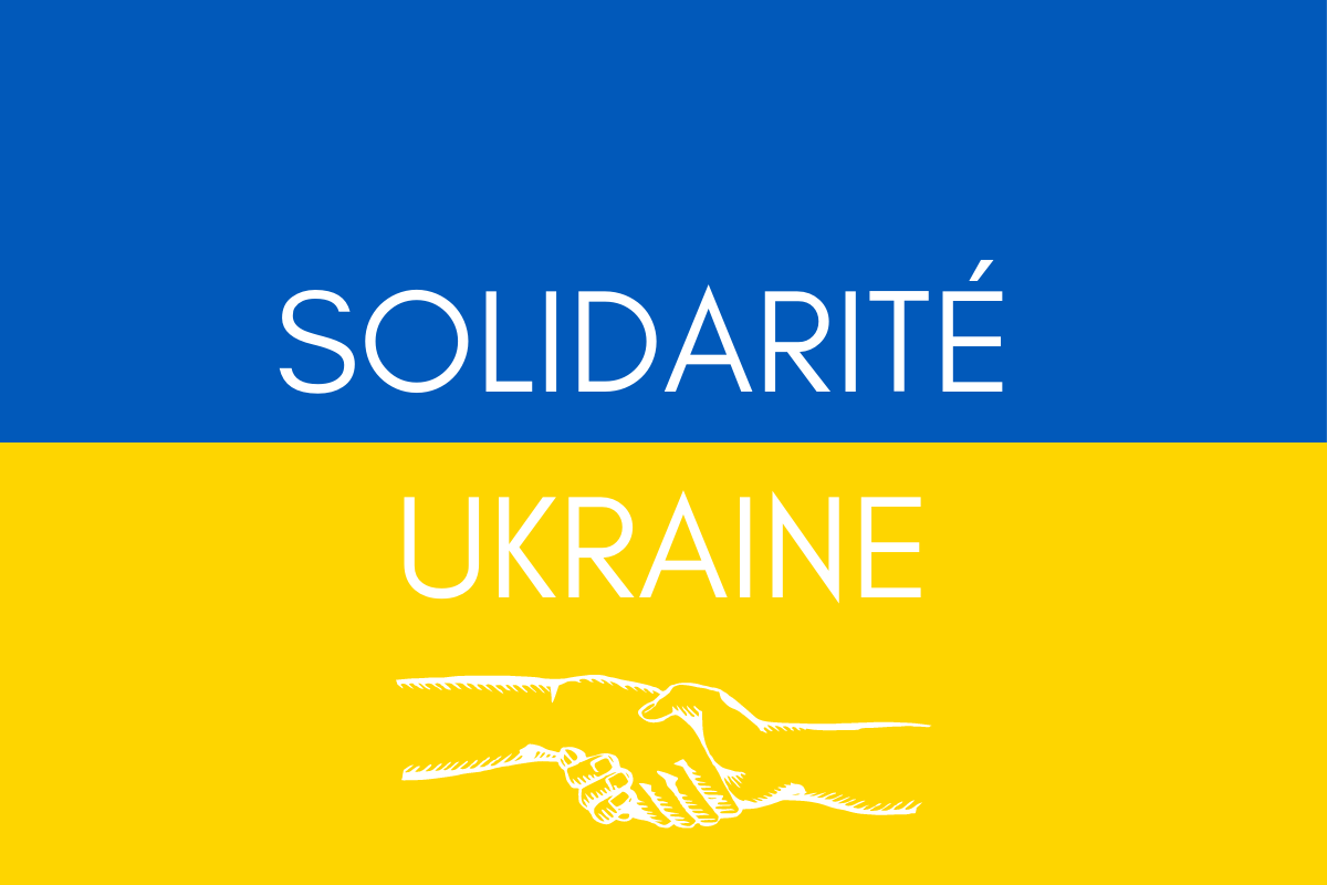 visuel pour la solidarité envers l'Ukraine
